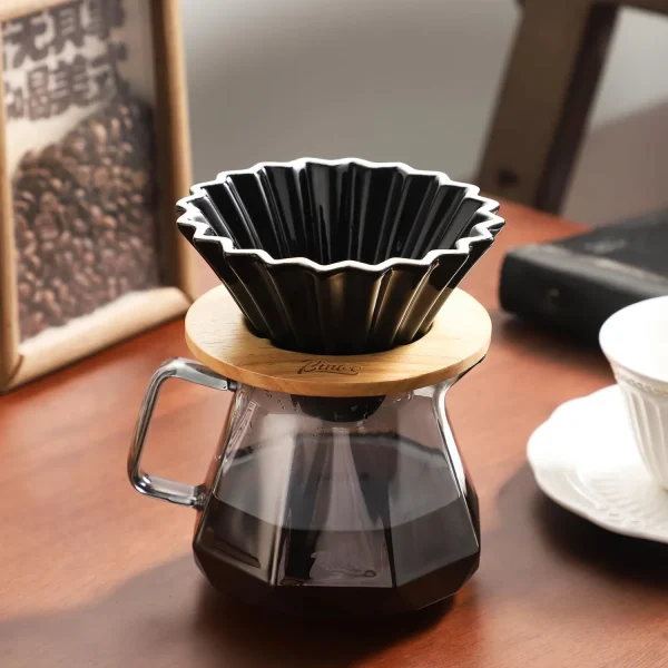 Coffee Dripper Set (Wood + Ceramic)